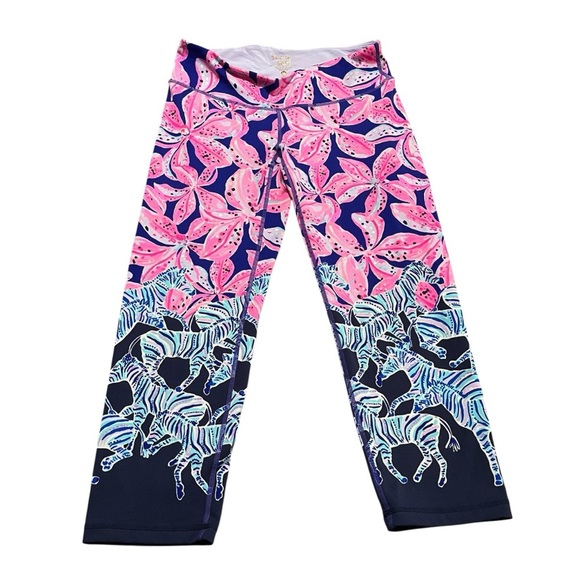 Lilly Pulitzer Luxletix Juliena Weekender Crop Royal Purple Wild Size Medium - Picture 3 of 9